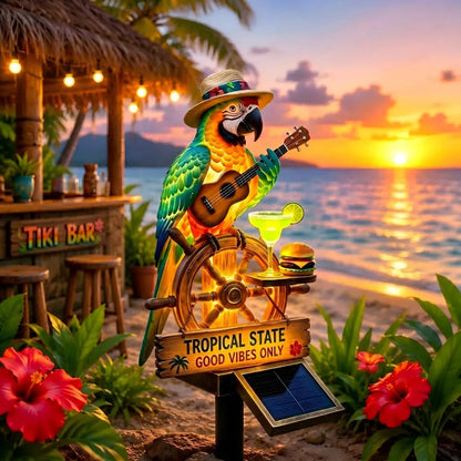 🌴 "Tropical State of Mind" Solar-Powered Parrot  Light – Your 24/7 Vacation Mode, Activated 🌅