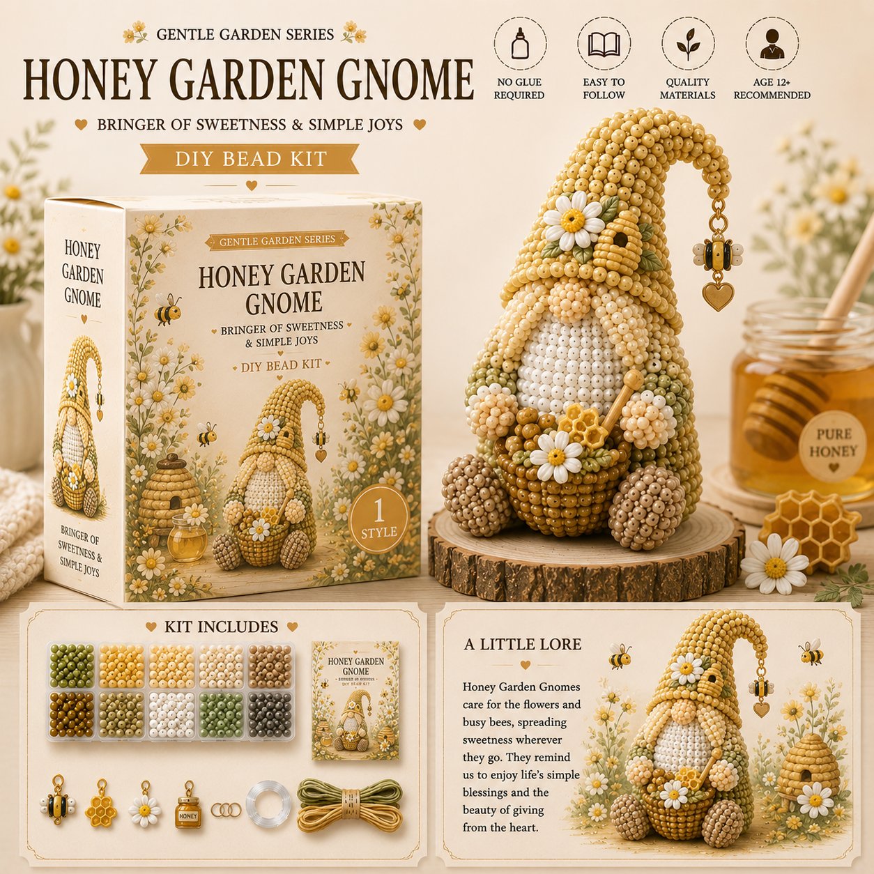 🔥LAST DAY 49% OFF 💕Cozy Gnome DIY Bead Kit Collection