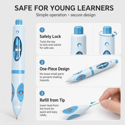 ✏️Ergonomic Writing Trainer Pen – Posture-Correcting Pencil with 12 Refills