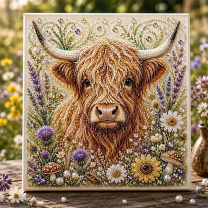 🐾🌿 Premium 3D Pearl Animal Wall Art Kit | Luxury Flocked Canvas with Scratch-Resistant Non-Fading Pearl Beads DIY Nature-Inspired Decor ✨