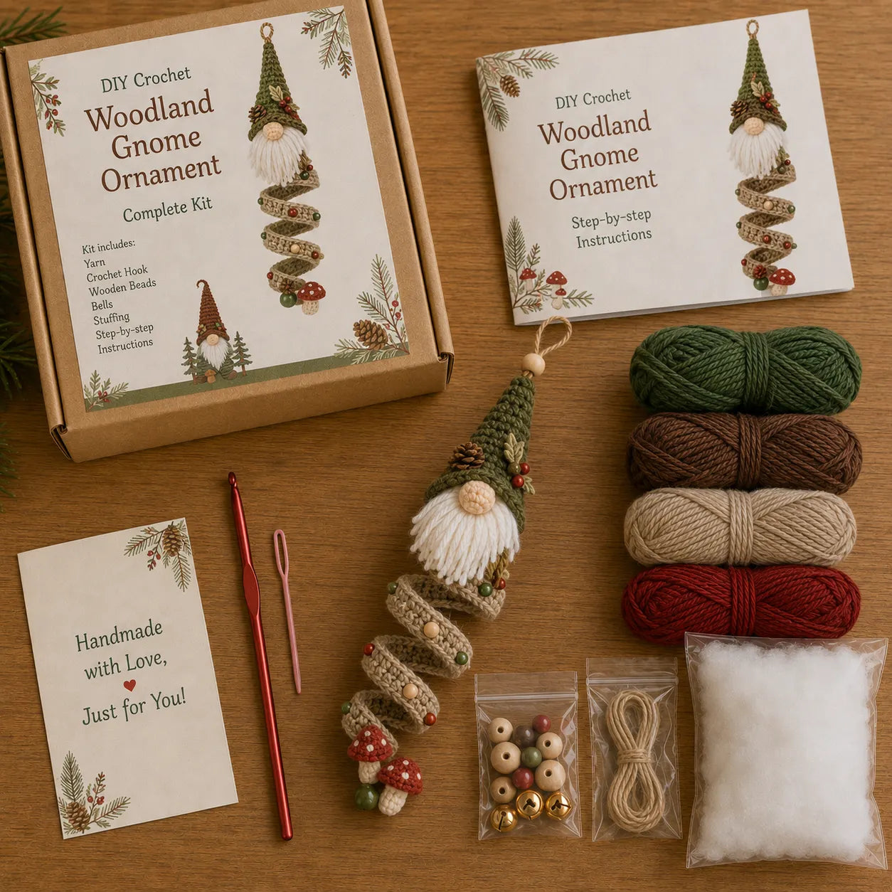 🎄DIY Crochet Gnome Ornament Collection🎉The joy of handicrafts awaits your exploration❤️