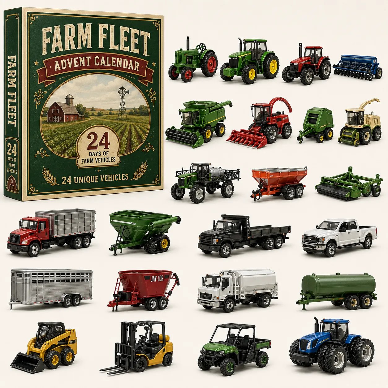 🚒Build the Fleet Collection 24-Day Vehicle Advent Calendar Series | ✨A New Adventure Every Morning