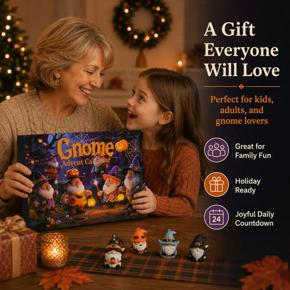 🎁24 unique mini gnomes to collect🎃24 Days of Halloween Gnome Surprise Figures Advent Calendar Box