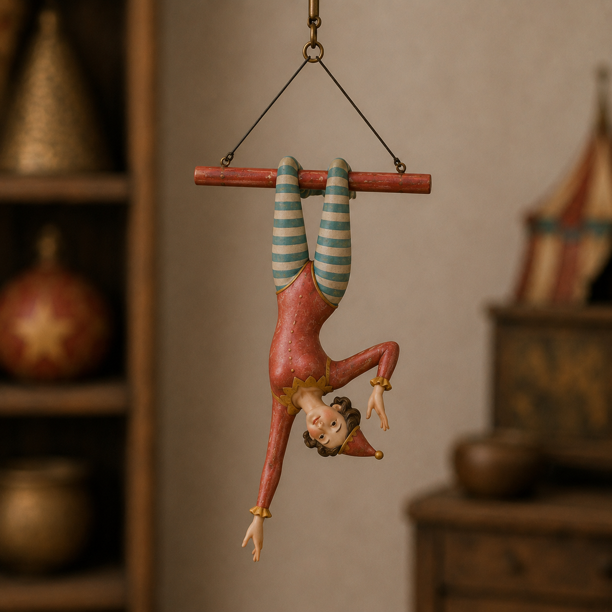 The Daredevil red hanging acrobat