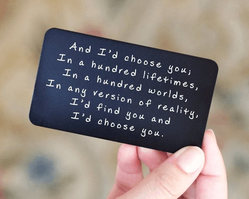 Last Day 69% OFF - ✍️Metal Engraved Card - Message of Love💞