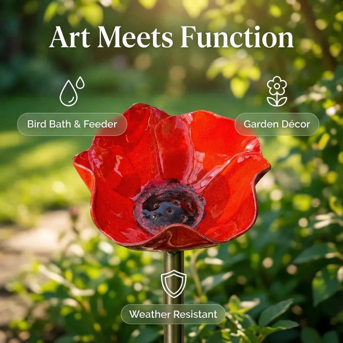💖🎁2026 Mother's Day Gifts 50% Off--🎁Handmade Metal Flower Garden Stake🐦