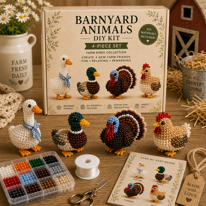 Barnyard Animals Beaded DIY Kit