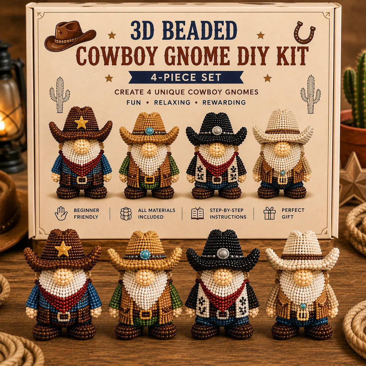 3D Beaded Gnome DIY Kit