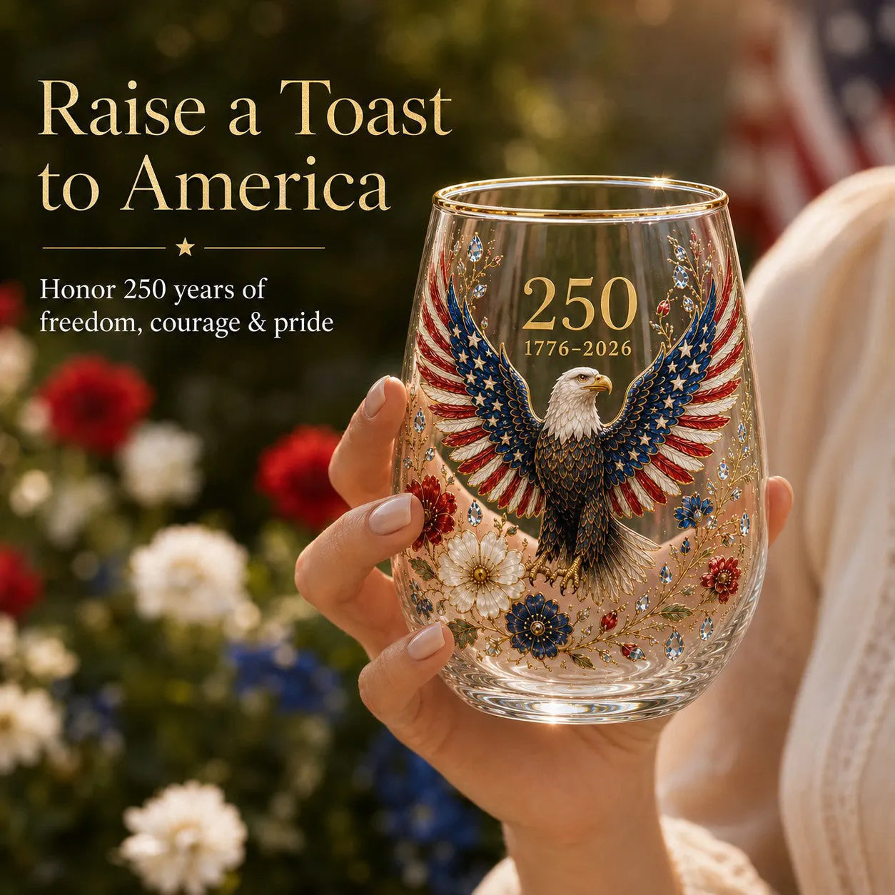250 Years of Freedom Eagle Tumbler