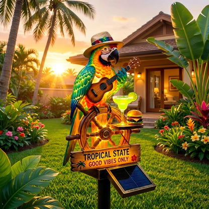 🌴 "Tropical State of Mind" Solar-Powered Parrot  Light – Your 24/7 Vacation Mode, Activated 🌅