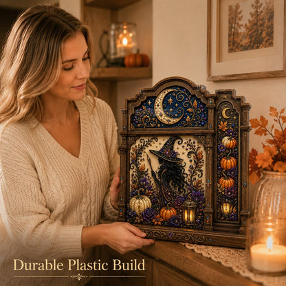 ✨ Mystical Moonlit Witch Tabletop Decor