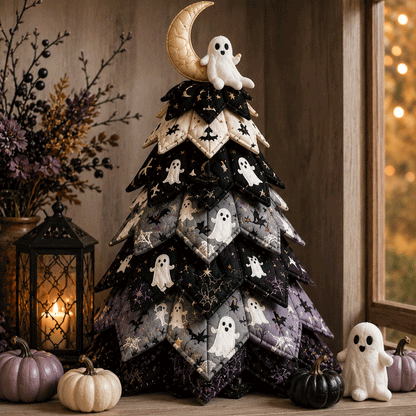 🎃DIY Halloween Quilted Fabric Tree Kit🧵(Must be assembled by hand)