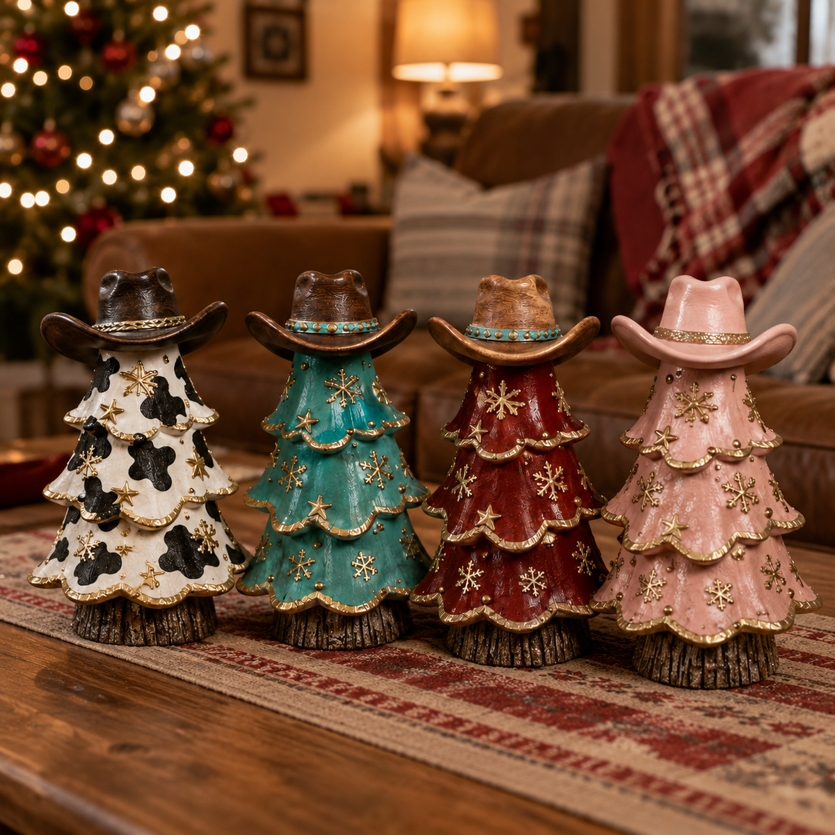 Western Cowboy Christmas Tree Figurines