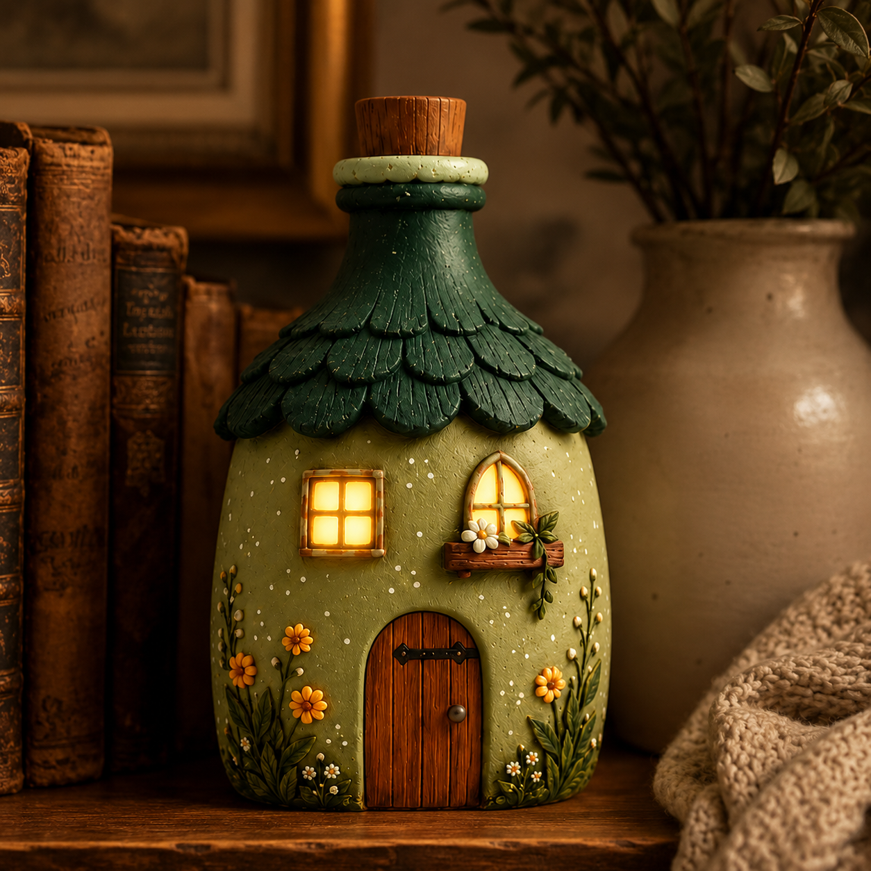 Lighted Storybook Cottage Figurine