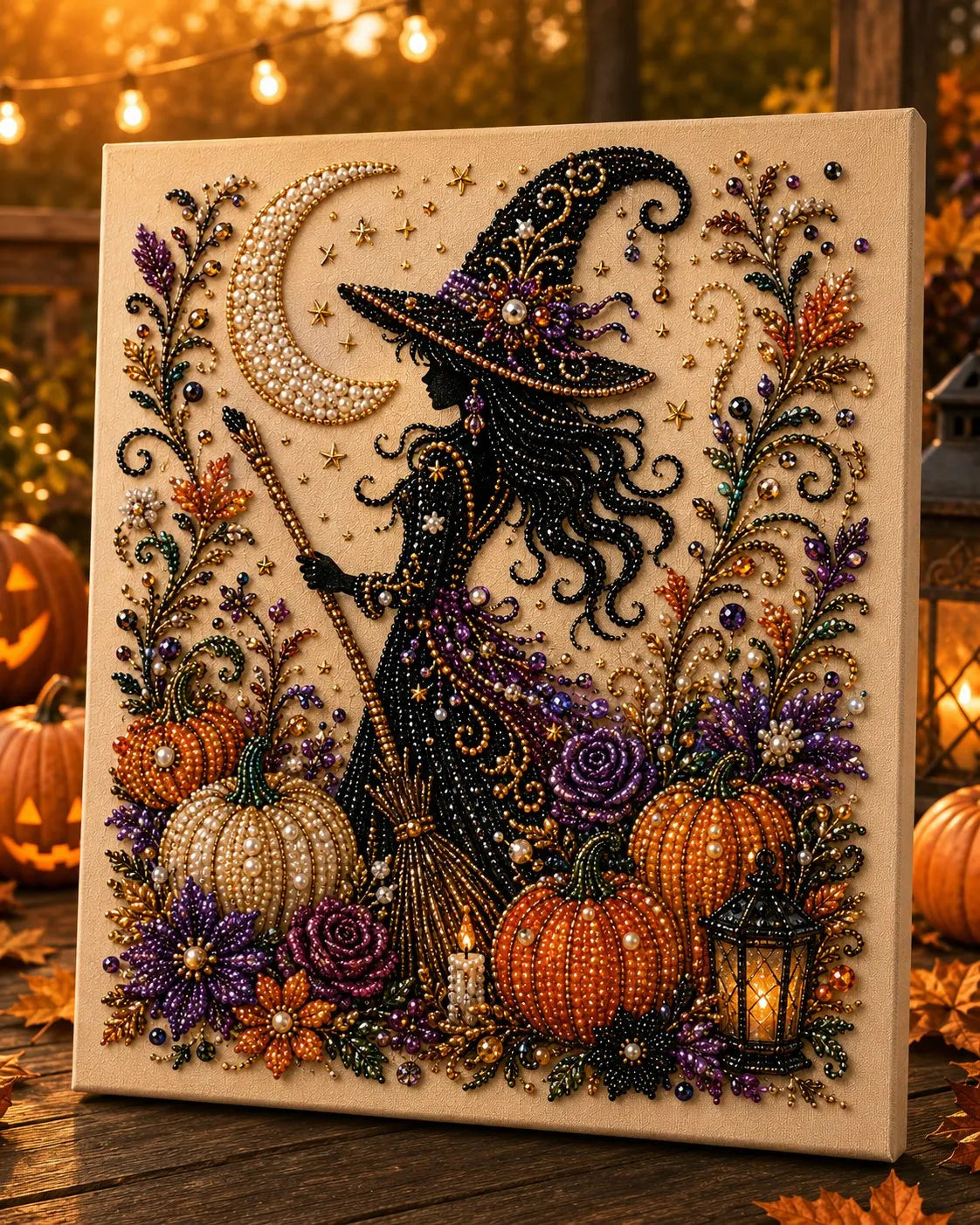 👻✨Halloween Pearl Art DIY Kit – Turn Tiny Pearls into Spooky-Cute Magic