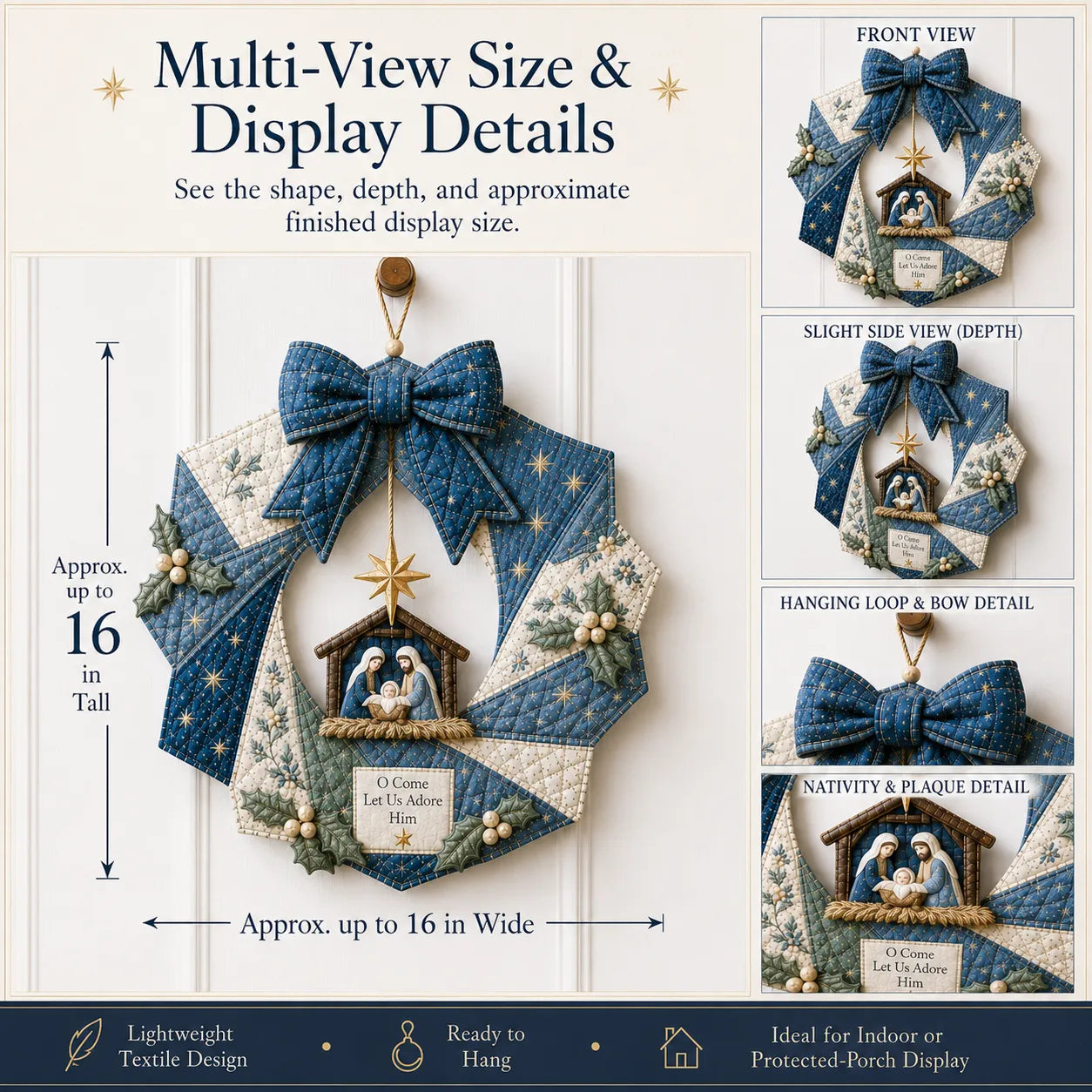 Christmas Fabric Wreath DIY Kit – A Keepsake You’ll Hang with Pride Year After Year💫