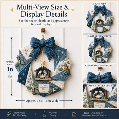 Christmas Fabric Wreath DIY Kit – A Keepsake You’ll Hang with Pride Year After Year💫
