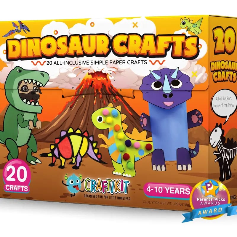 🎨❤️ 20 Princess & Unicorn Crafts in a Box – Fun Mess-Free DIY Kit for Kids Ages 3–8