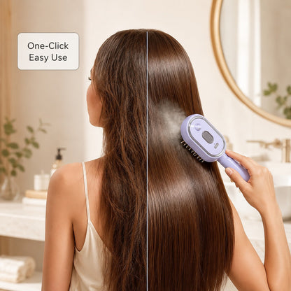 💆 ✨ 3-in-1 Electric Spray & Massage Hair Brush