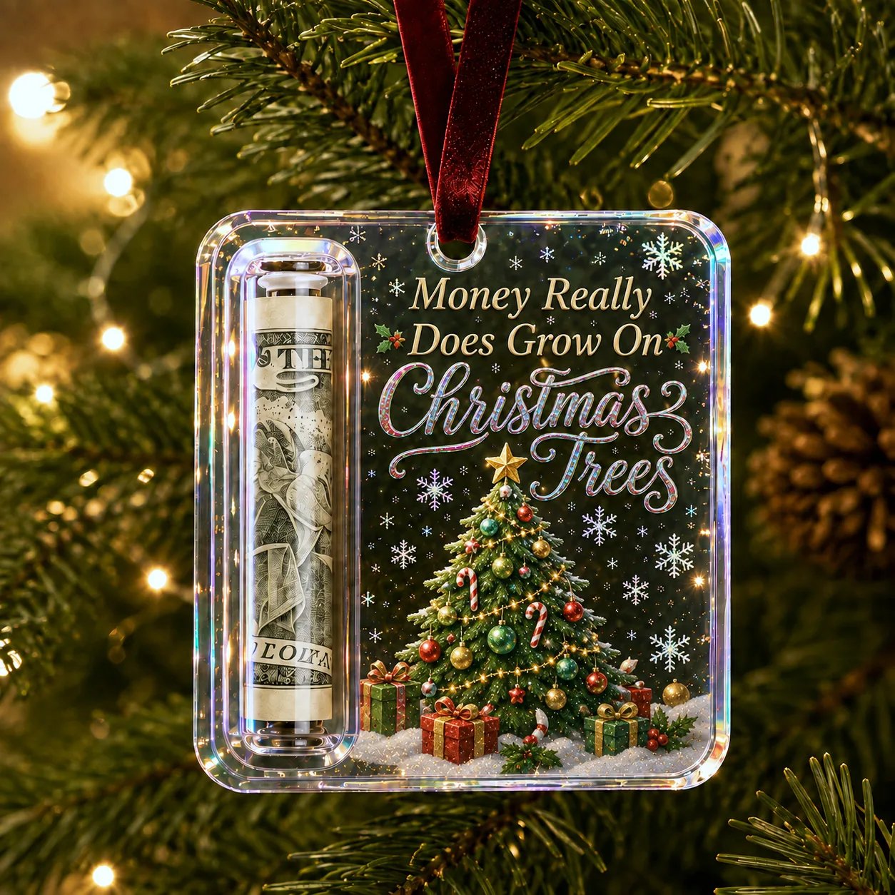 🔥Last Day 49% OFF - ✨🎄Festive Cash Pocket Ornament – A Playful Way to Gift Money