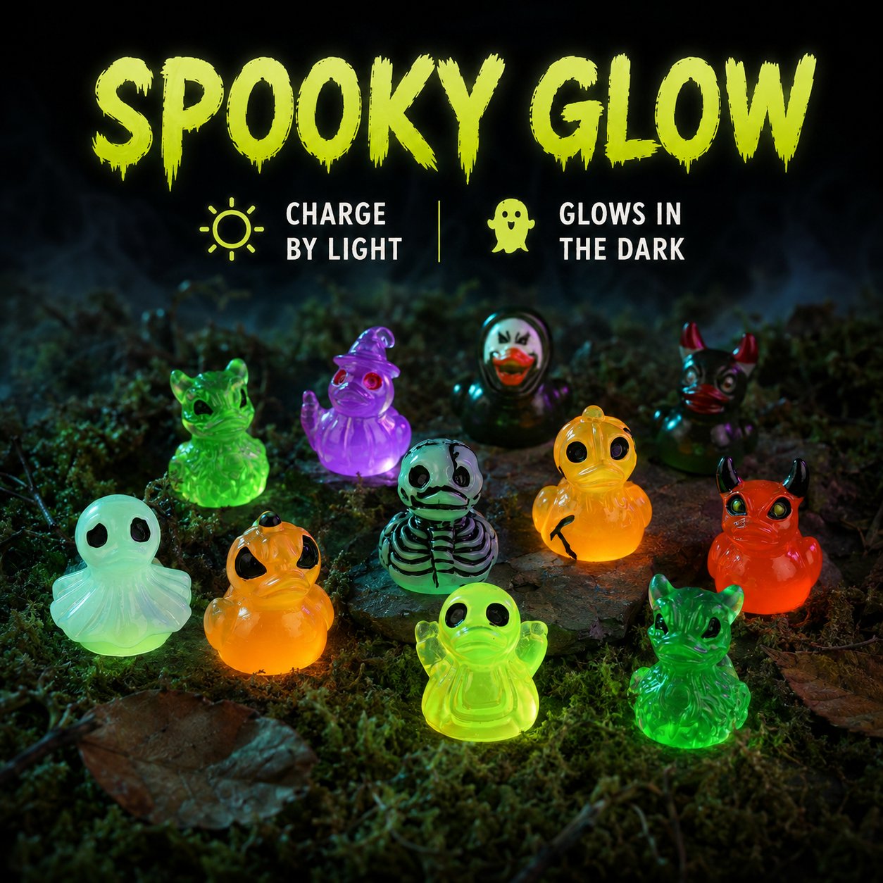 👻Mini Spooky Night Figures – Tiny Glowing Accents for Halloween🕷️✨