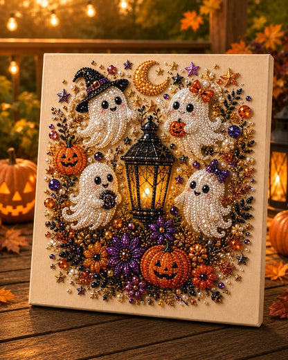 🔥Last Day 49% OFF - 👻✨Halloween Ghost Pearl Art DIY Kit
