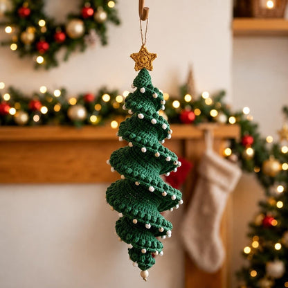 🎅🌲Crochet Snowman Spiral Oranment DIY Kit