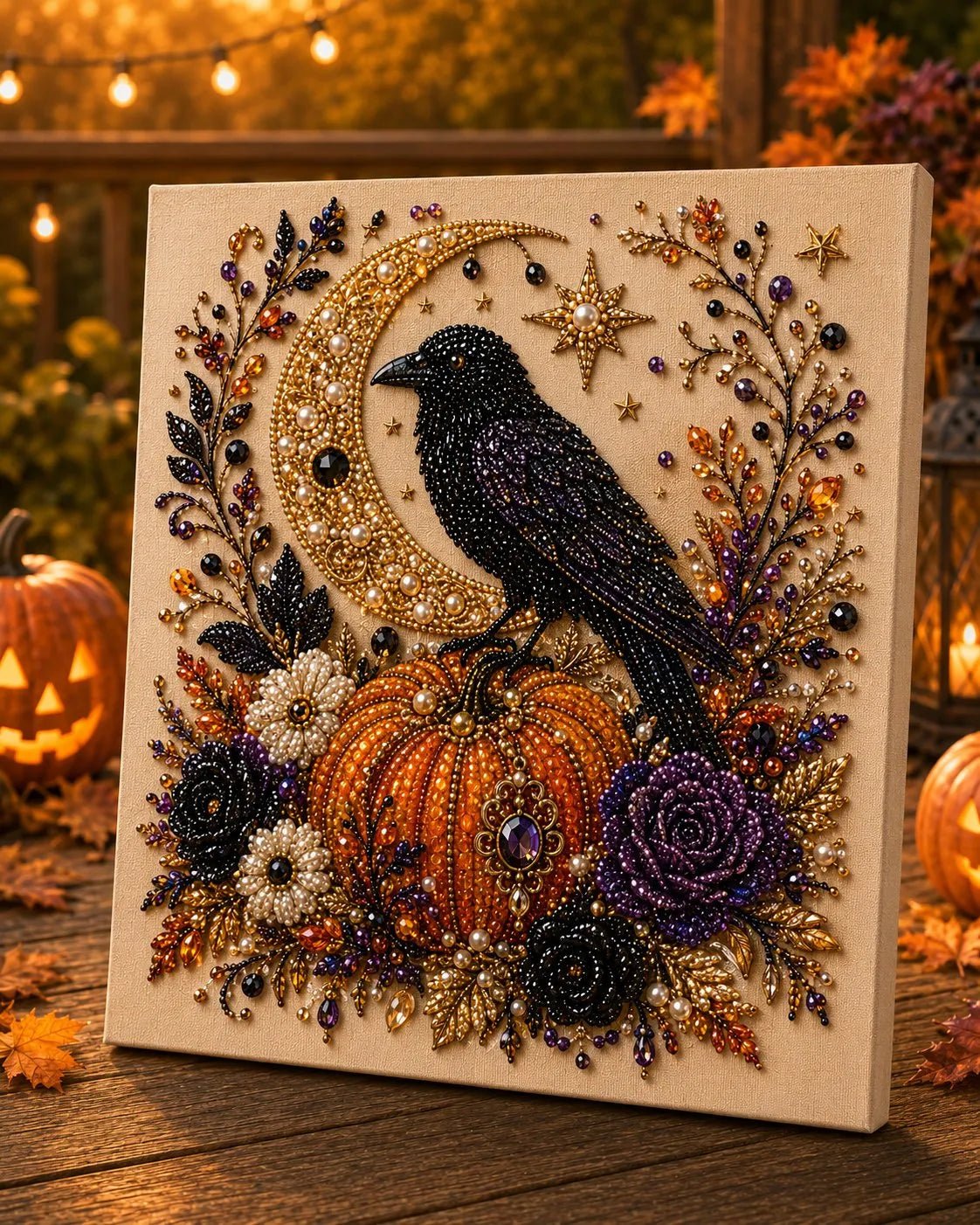 👻✨Halloween Pearl Art DIY Kit – Turn Tiny Pearls into Spooky-Cute Magic