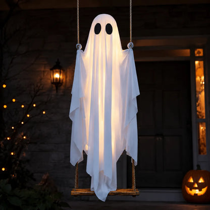 5FT Hanging Porch Ghost Halloween Decor
