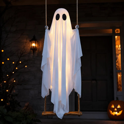 5FT Hanging Porch Ghost Halloween Decor