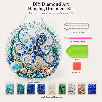 🌊✨Ocean Pearl Art DIY Hanging Ornament Kit | Relaxing DIY Craft to Create Stunning Coastal Artwork(📦Buy 2 Free Shipping)