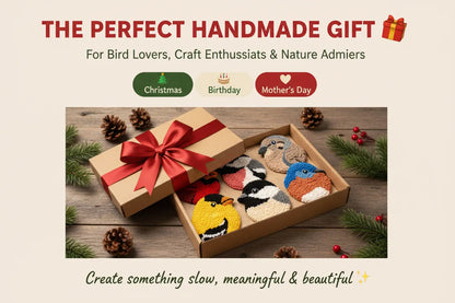 🧵Beginner-Friendly🐦DIY Bird Coasters Punch Needle Kit☕(Quick-Dry, Moisture-Proof & Easy-Clean)
