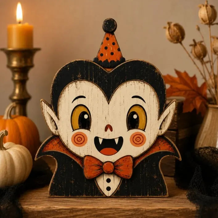 🔥Last Day 49% OFF🔥Vintage Halloween Wooden Character Tabletop Decor