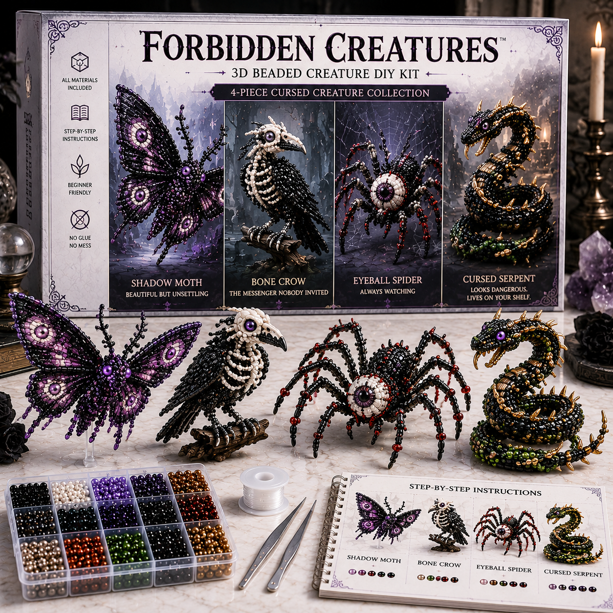 3D Beaded Animal & Fantasy DIY Collection