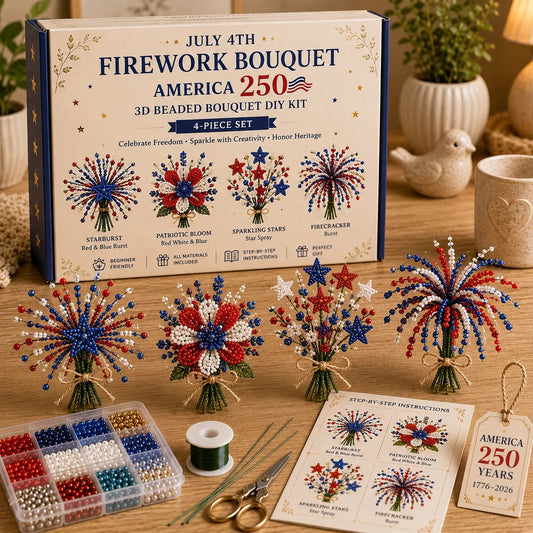 America 250 Beaded Bouquet DIY Kit