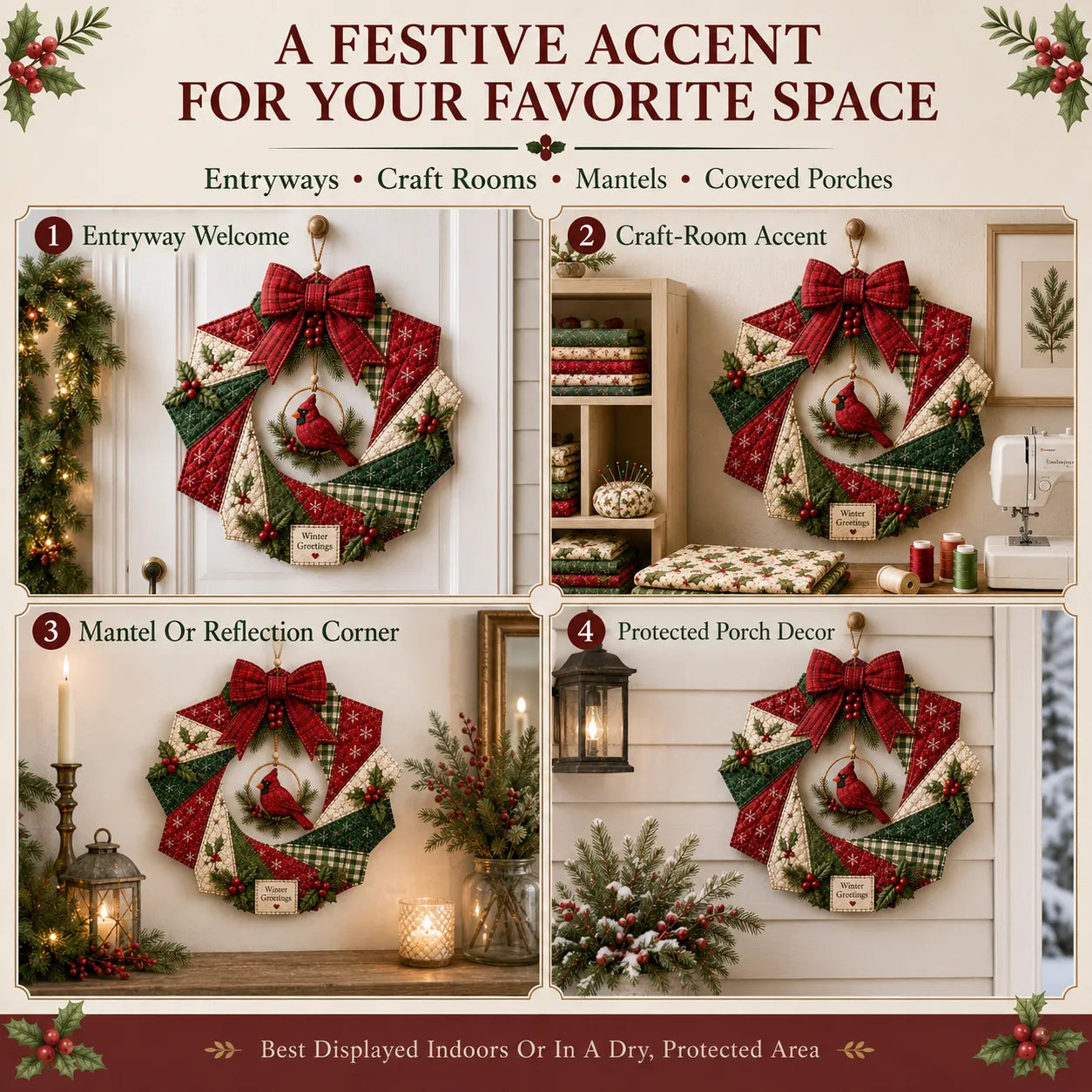 Christmas Fabric Wreath DIY Kit – A Keepsake You’ll Hang with Pride Year After Year💫