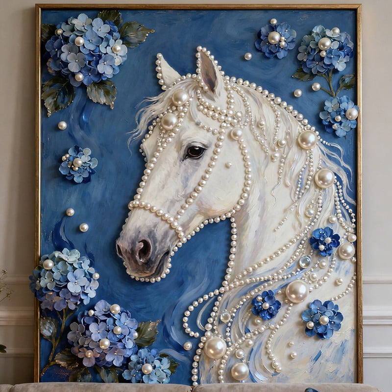 🏰✨DIY Beaded Art Kit - Castle Pearl Painting