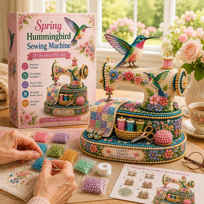 🌸Spring Hummingbird Sewing Machine 💗 3D Spring Limited Keepsake Edition