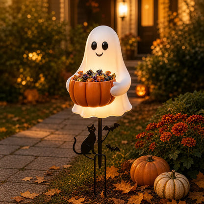 👻 Halloween Ghost Candy Holder Garden Stake