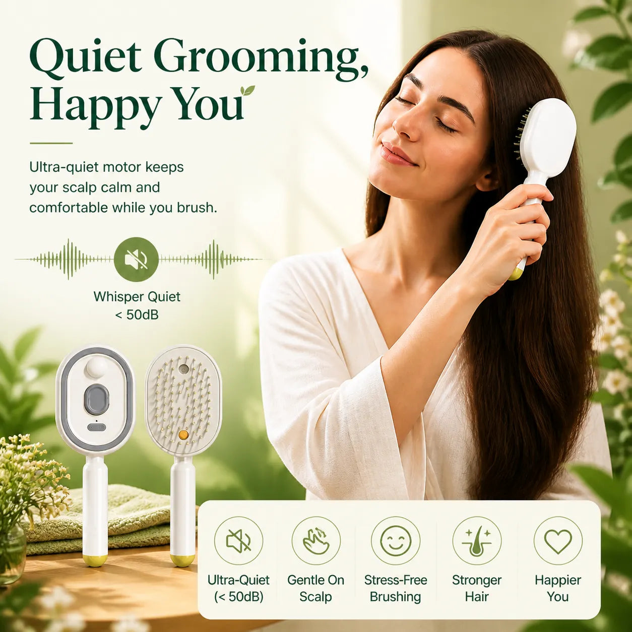Moisture Spray Hair Massage Comb