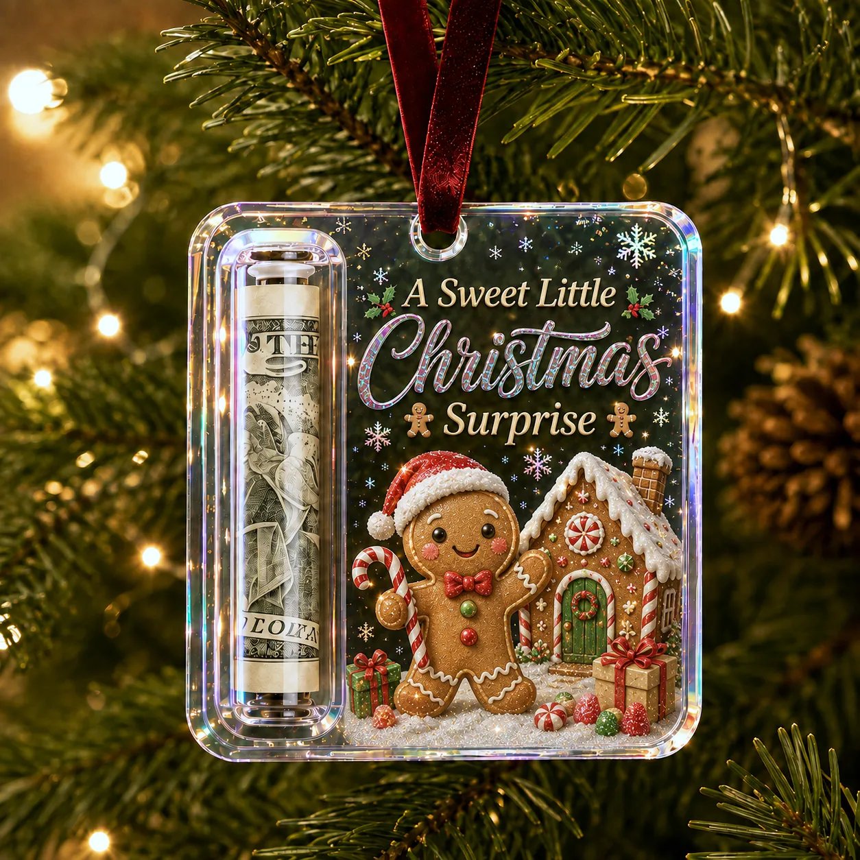 🔥Last Day 49% OFF - ✨🎄Festive Cash Pocket Ornament – A Playful Way to Gift Money