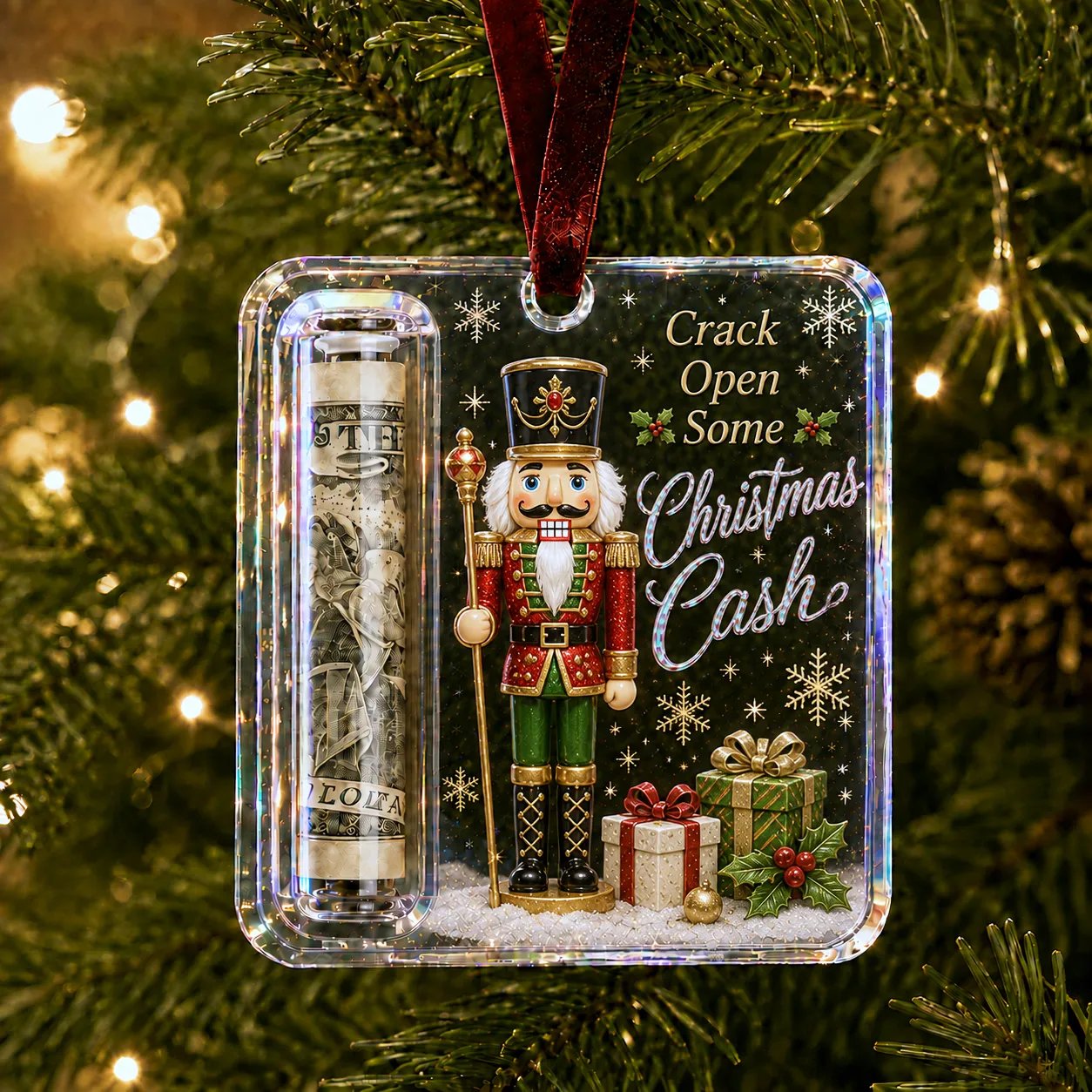🔥Last Day 49% OFF - ✨🎄Festive Cash Pocket Ornament – A Playful Way to Gift Money