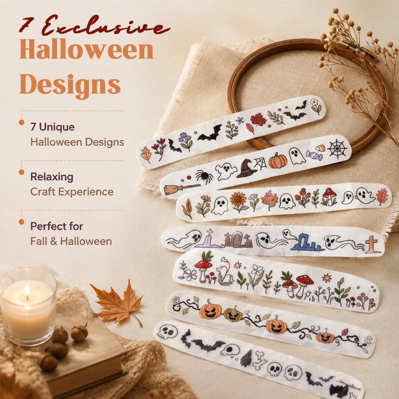 💥 LAST DAY 49% OFF - 🎃🪡 2026 Fellime®Spooky Stitch Halloween Pattern Pack