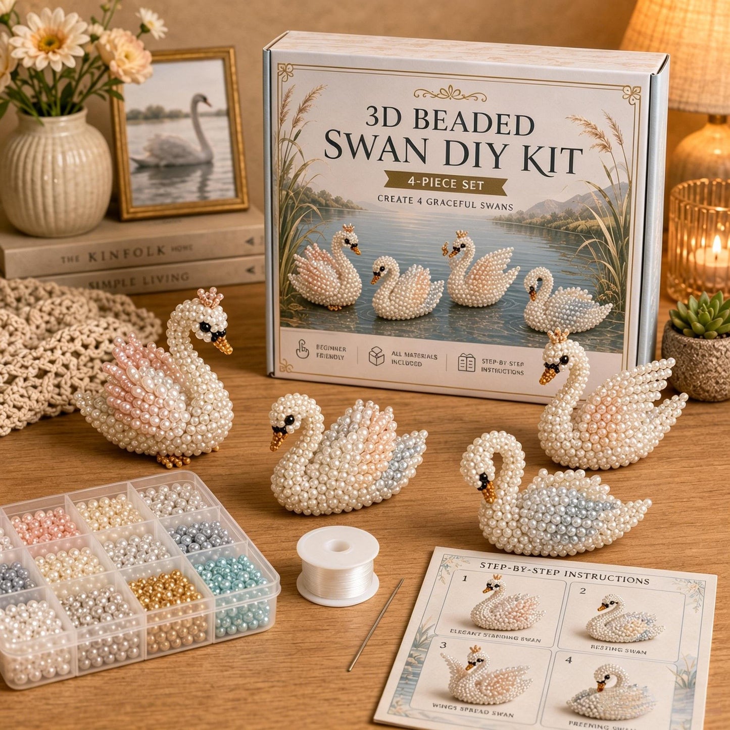 🧵✨ Petite 3D Beaded Animal Craft Kit