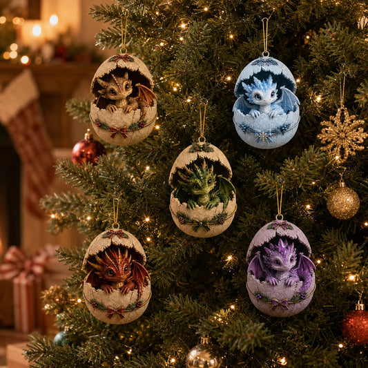 🐉 Hatch a Little Christmas Magic-Dragon Egg Christmas Ornament