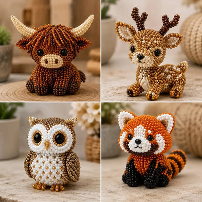 🔥Last Day 50% OFF🧵✨ Tiny 3D Beaded Animal DIY Kit