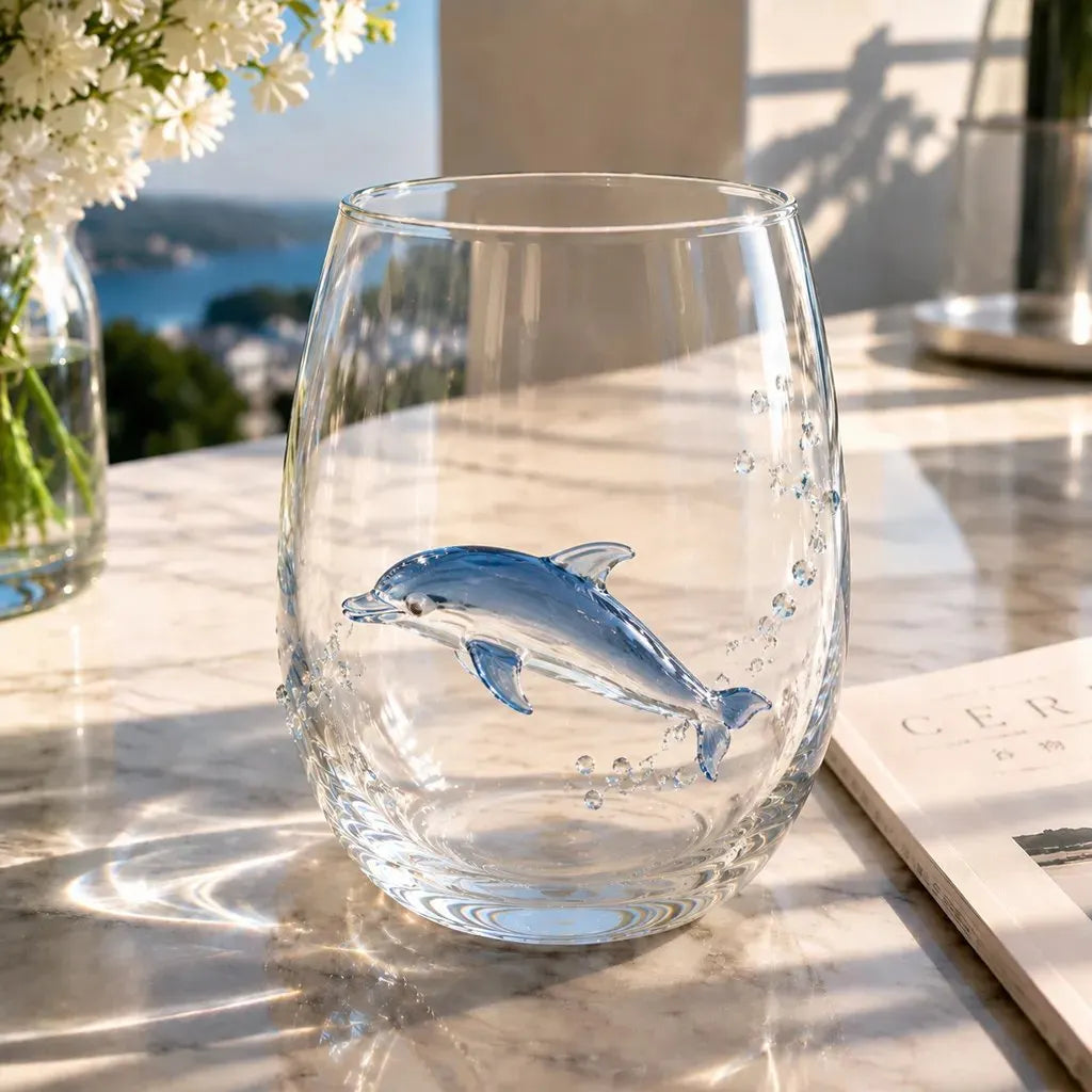 🏆Limited Time Sale 49% OFF🌊🐙Artisanal Blue Ringed Octopus Glassware