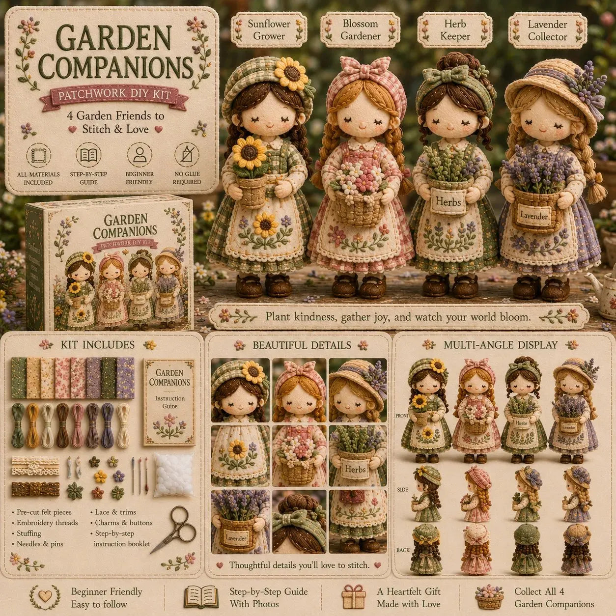 🔥LAST DAY 49% OFF - 🧵Tiny Worlds Collection - Patchwork DIY Kit Series 🎁Buy 2 Free Shipping