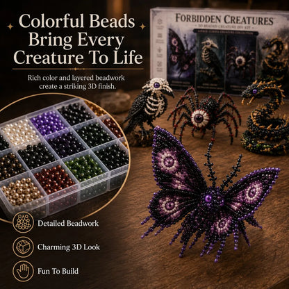 Enchanted 3D Beaded Animal DIY Family Craft Kit