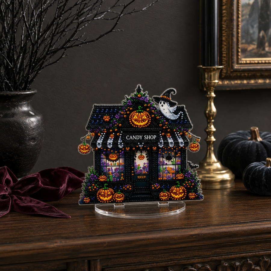 Midnight ghost candy shop decor